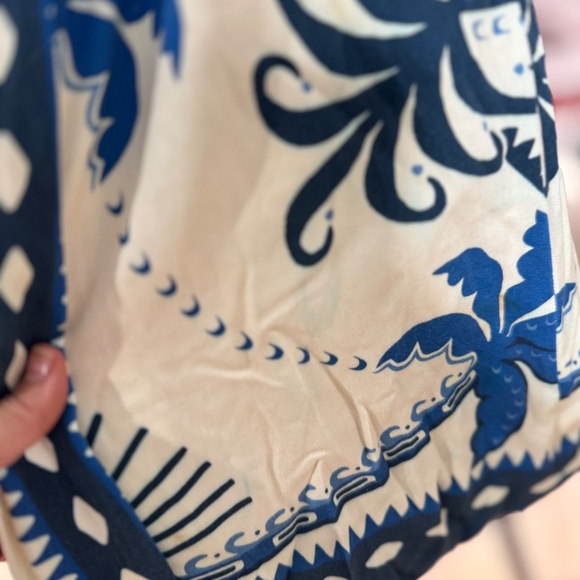 Farm Rio Evil Eye Dress With Long Sleeve Palm Sleeves Size small - Picture 3 of 7